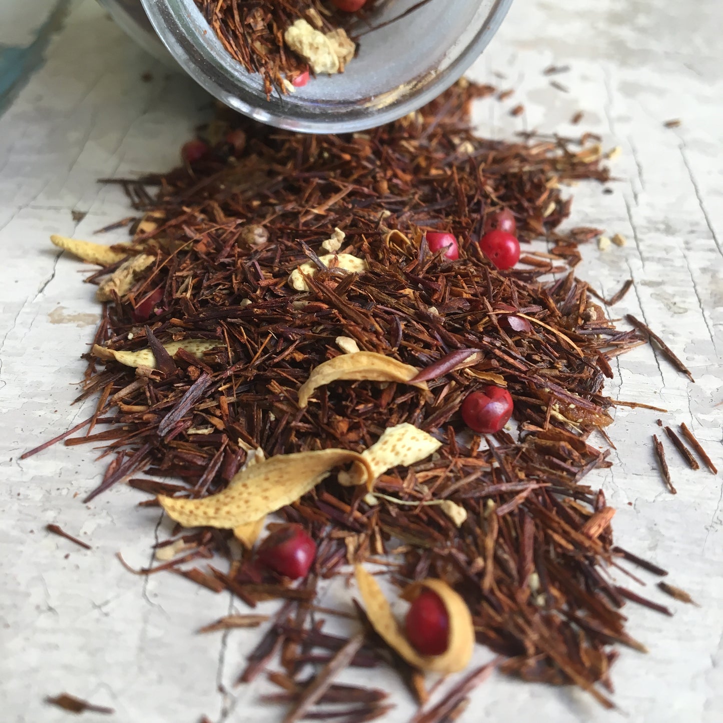 Pomarańczowy rooibos, imbir, różowy pieprz - 50g