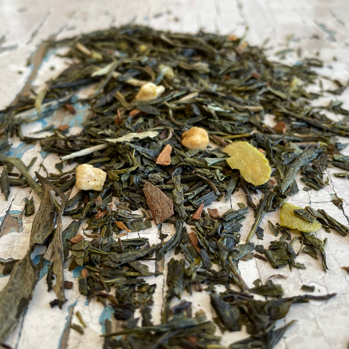 Herbata zielona pomarańczowa, wanilia, cynamon - 50g