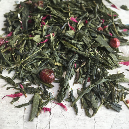 Zielona herbata truskawki i winogrona - 50g